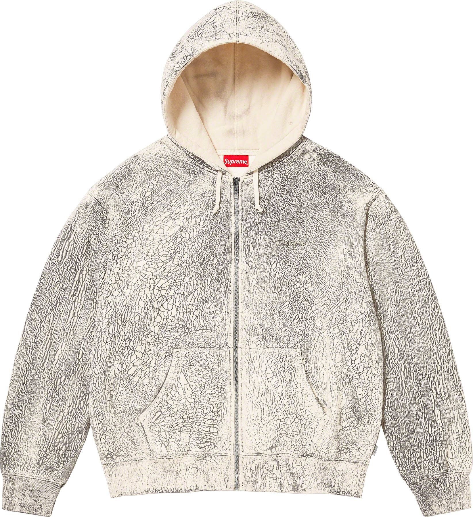 Crackle Zip Up Hooded Sweatshirt view 3